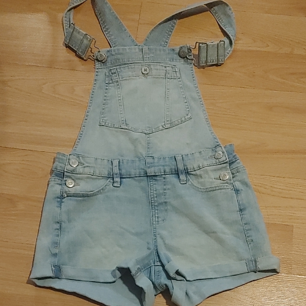 Blue Spice Light Blue Denim Overalls Sz 1